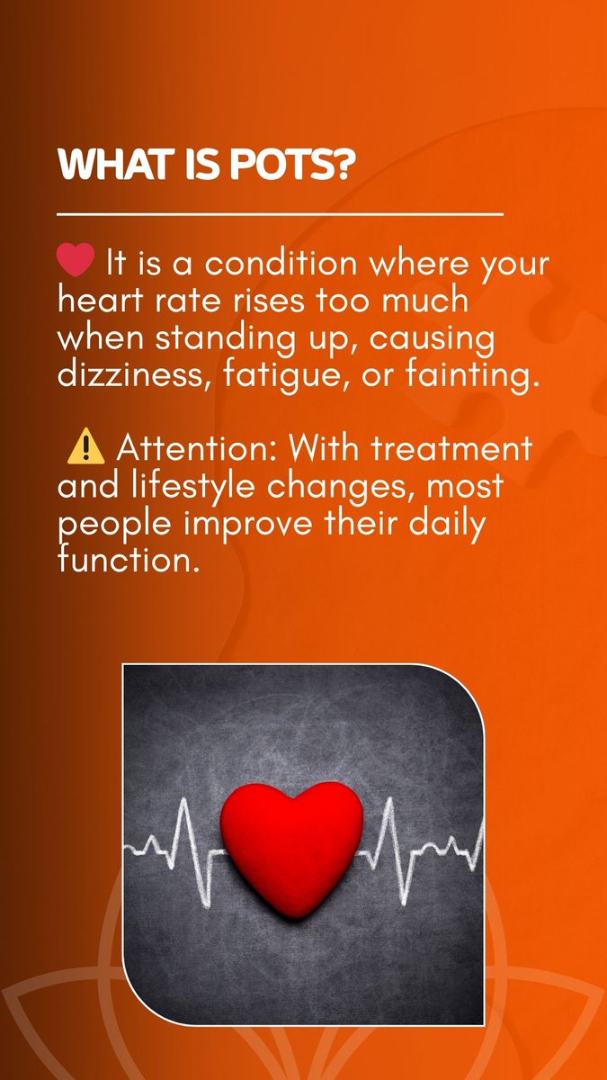 Text2MD's tweet image. 💓 What Is POTS?
Postural Orthostatic Tachycardia Syndrome (POTS) happens when your heart rate jumps too high after standing up — often causing dizziness, fatigue, or even fainting.
⚠️ The good news: with proper treatment and lifestyle changes, most people can manage symptoms and…