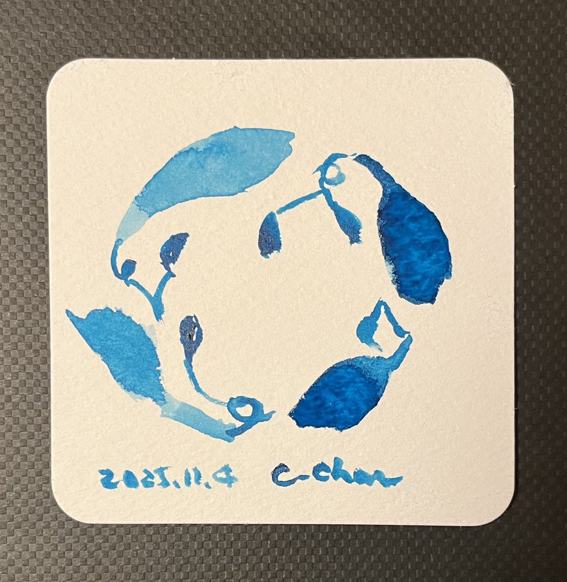 カラスウリ 水彩画 フレーム付き しーちゃん (@c_chan_nurie) / Posts / X