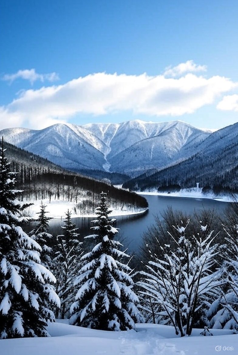 XeNA_AIart's tweet photo. Winter landscape 
#zenart #art #GrokImagine https://t.co/CXknoalpGs