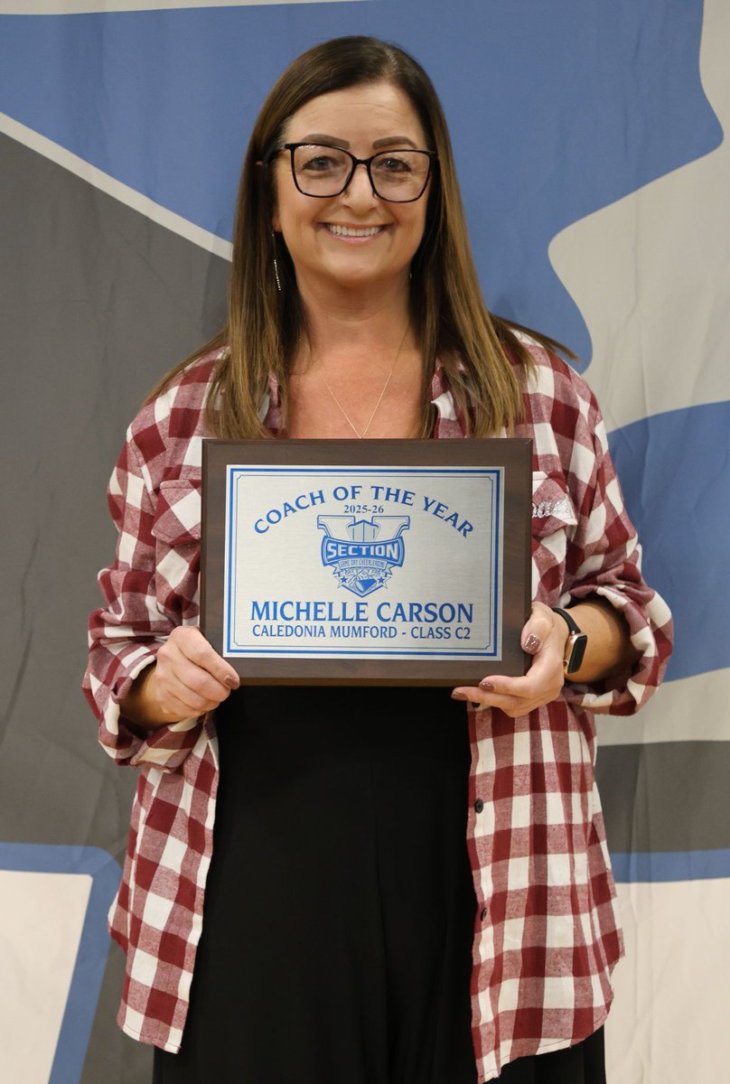 🏅 Congratulations to the 2025 Class C2 Game Day Coach of the Year — Michelle Carson! 🏅
Your leadership, dedication, and passion for the sport of cheerleading continue to inspire our Section V athletes. Thank you for all you do to support and elevate our cheer community! 💙📣