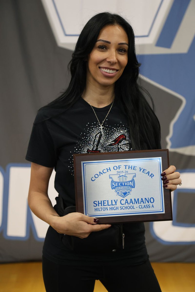 🏅 Congratulations to the 2025 Class A Game Day Coach of the Year — Shelly Caamano! 🏅
Your leadership, dedication, and passion for the sport of cheerleading continue to inspire our Section V athletes. Thank you for all you do to support and elevate our cheer community! 💙📣