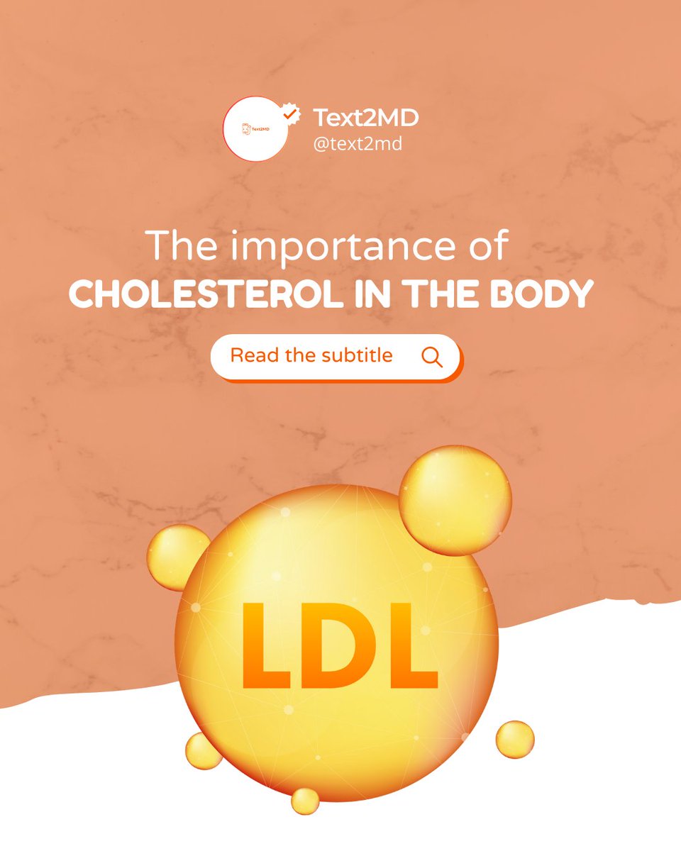 Text2MD's tweet image. 🧬 Cholesterol isn’t all bad!
Your body needs it to make hormones, vitamin D, and healthy cell membranes.
But when LDL (“bad” cholesterol) builds up, it can clog arteries and raise heart disease risk.

Balance is key — keep LDL low and HDL high! 💪❤️

#HeartHealth #Cholesterol…