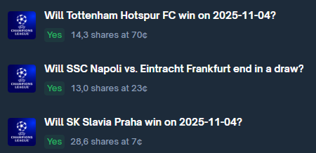 The die is cast ⚽️

<a href="/PolymarketTrade/">Polymarket Traders</a>