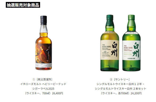 イカリ（山崎、白州、響etc～最速ウイスキー抽選・販売情報