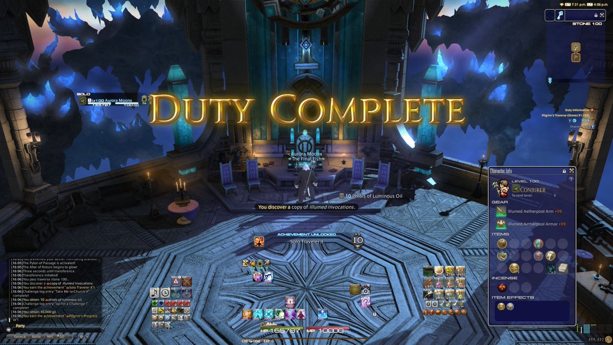 As of November 3rd, 2025... the classes are all done.

I thought classes would be impossible for Pilgrim's Traverse. Little did I know I'd get my first solo clear on CNJ.

All four Deep Dungeons down... the class solo journey can rest, till the next one.

#FFXIV