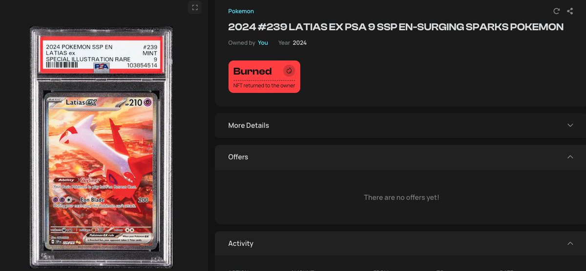 I've been wanting this card for awhile. Coming home soon. Let's goo <a href="/Collector_Crypt/">Collector Crypt</a>.