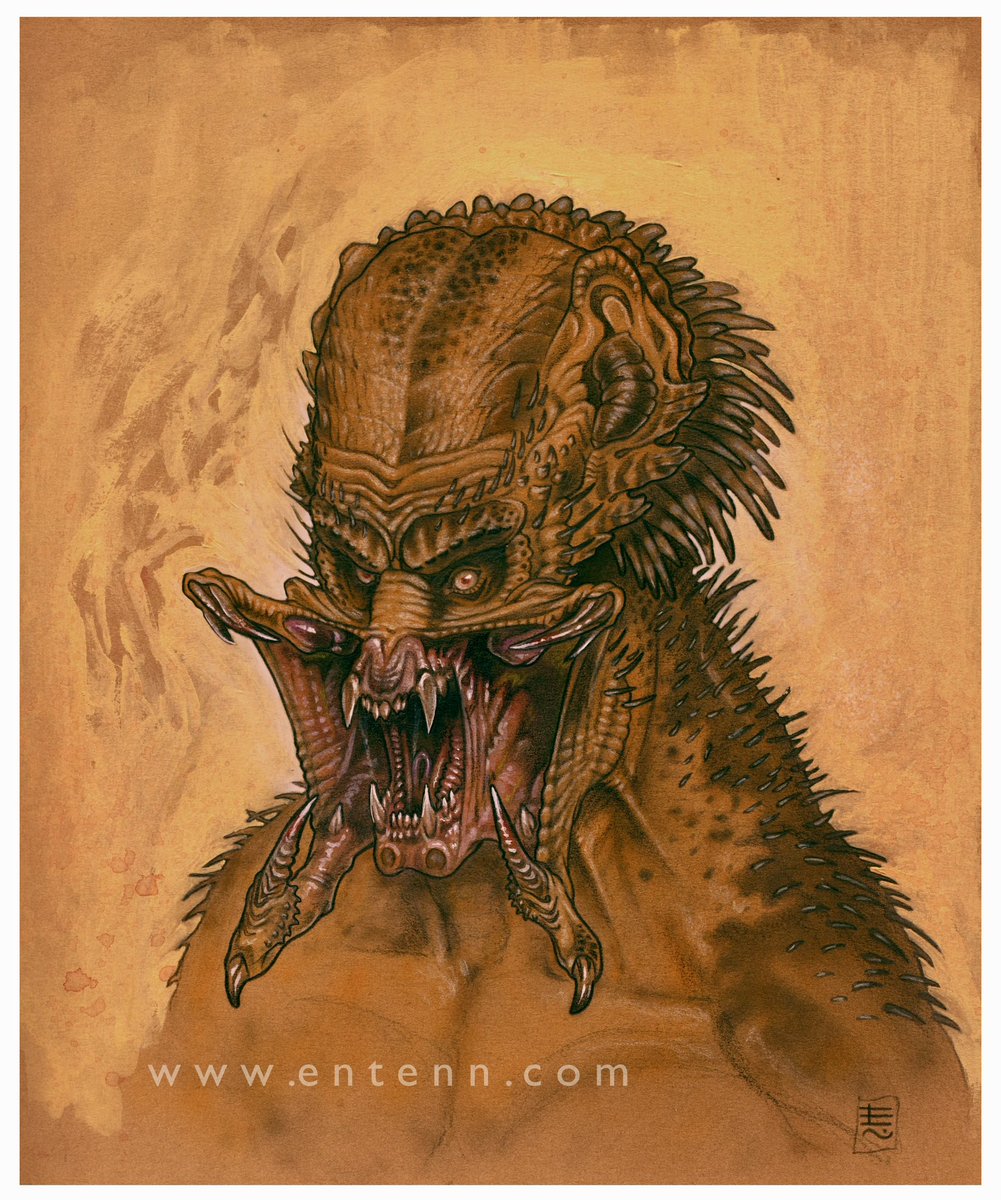 EntennStudio's tweet image. Yautja youngster ready for a fight. #PredatorBadlands #entenn #alienvspredator