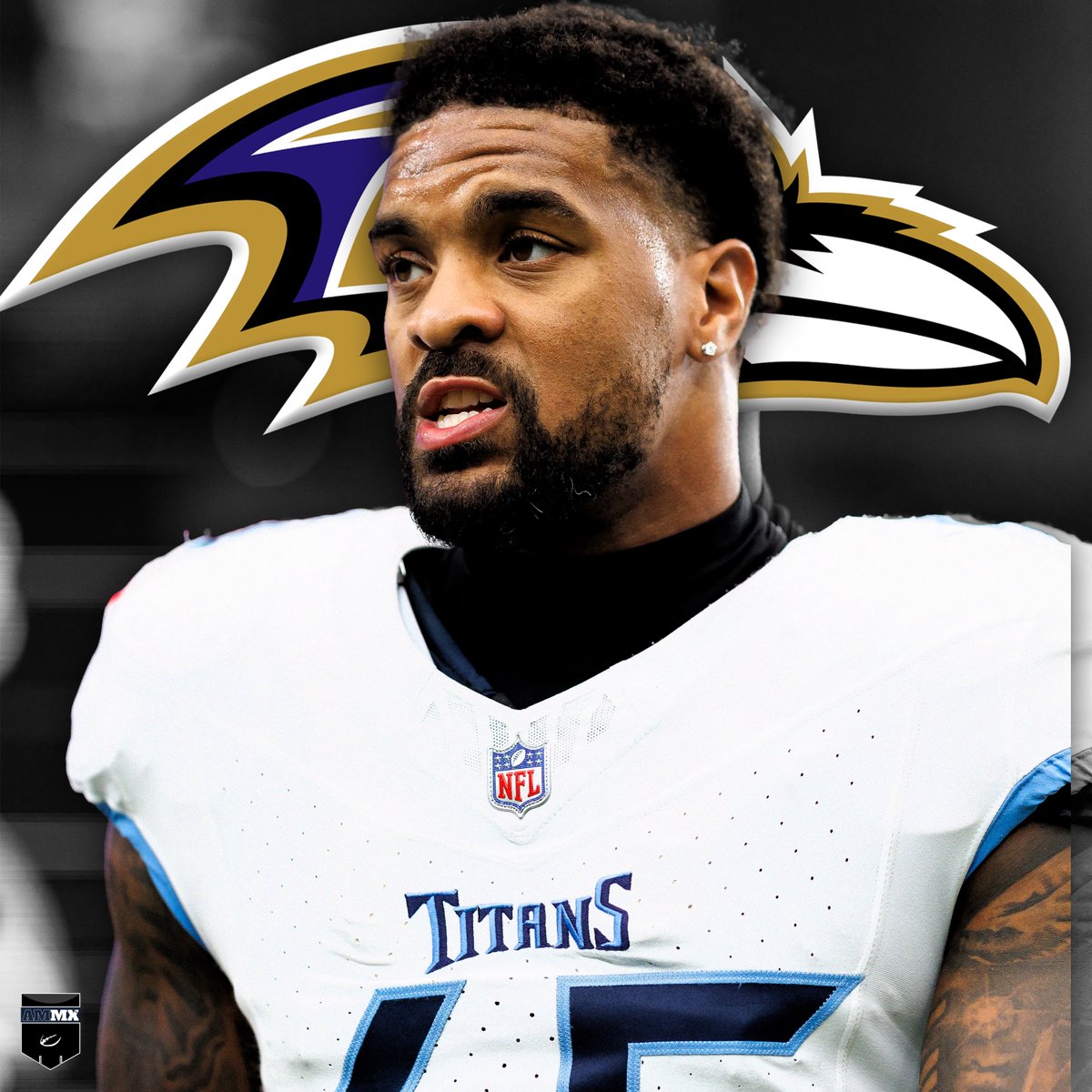 AmeAloMex's tweet photo. ¡¡BOMBAZO!!

ÚLTIMA HORA: Los Titans cambian a defensivo Dre’Mont Jones a los Ravens por una selección condicional de quinta ronda que se pueden convertir en cuarta. Baltimore cree que puede competir este año y suma una pieza importante a su defensa. ¿Qué opinan? https://t.co/zgXdETXYMt