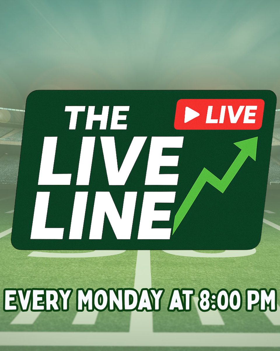 The Live Line will kick off at 8 ET! 

Cardinals/Cowboys + 🏀

The fellas swept last week 👀

youtube.com/live/kMIuGgQGa…