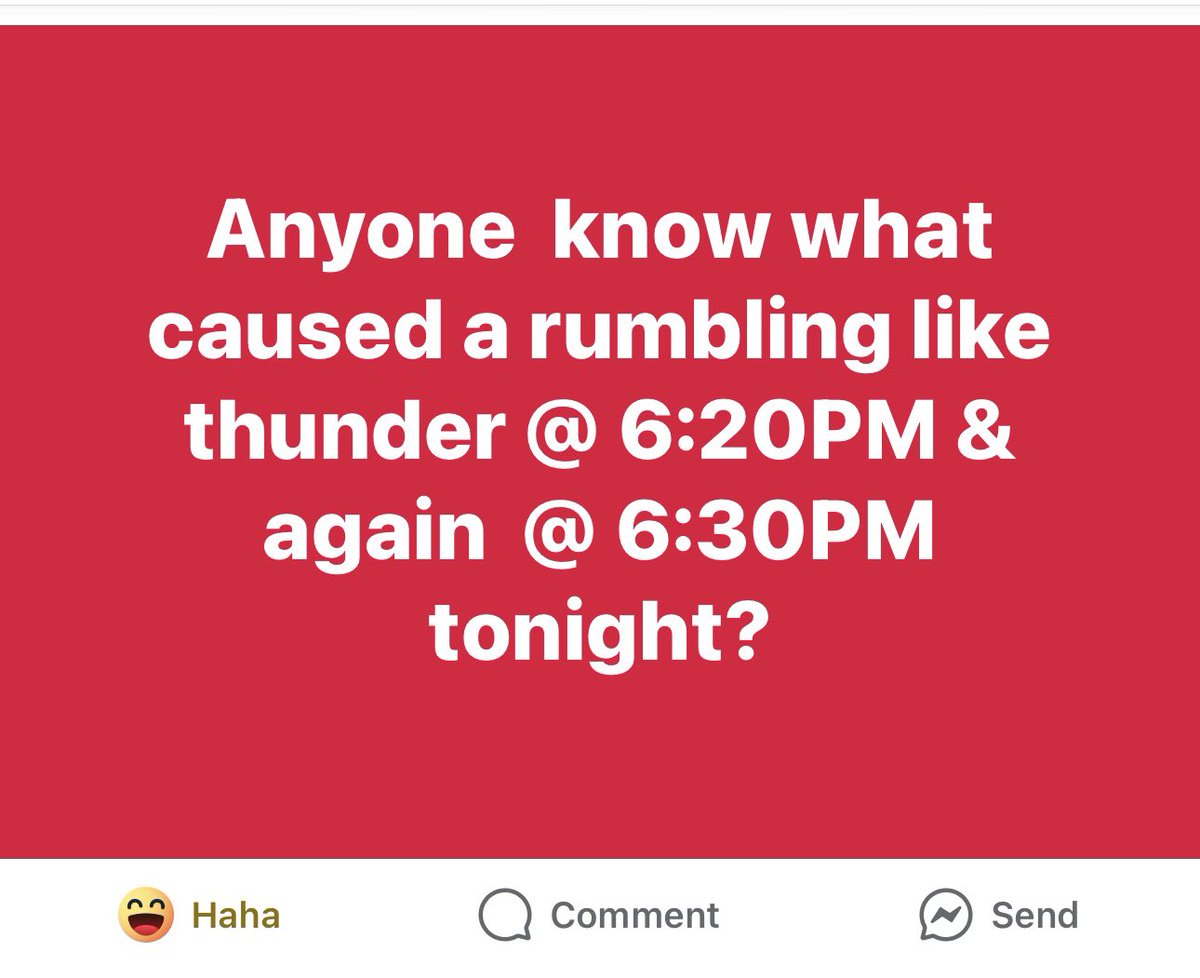 Someone posted this in a local FB group. It’s literally thunder. Thunderstorm was in the forecast, too. Too many humans lack common sense. I don’t know how they function day to day, honestly.