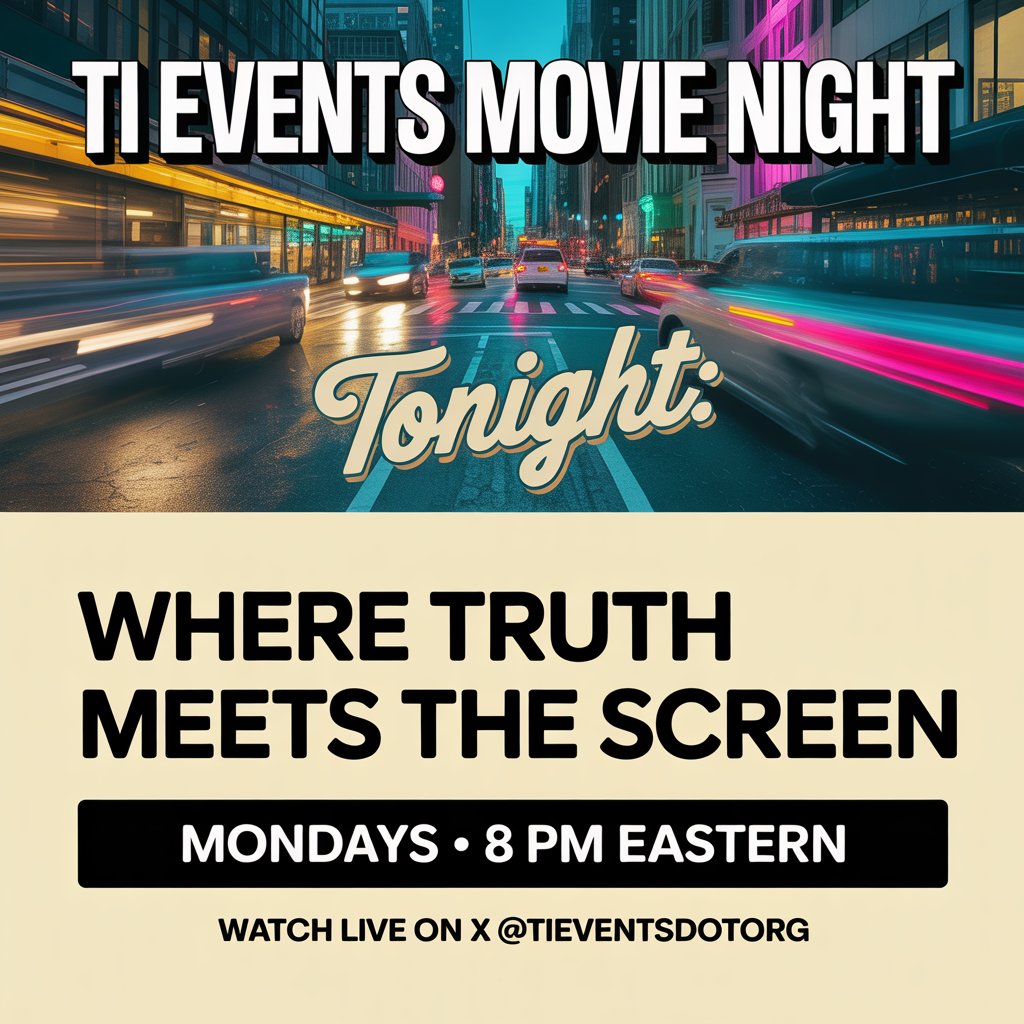 🚨 LIVE IN 10 MINUTES!

TONIGHT on TI EVENTS MOVIE NIGHT —
🎥 Whistleblower Jeffrey Prather: Spy Tech &amp; Surveillance

A former DEA &amp; DIA intelligence insider reveals how spy programs turned inward — and what it means for freedom today.

🔴 Watch LIVE 8 PM ET
👉 On X: