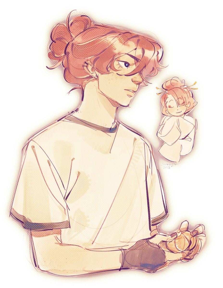 chuuya with his hair up *eats 3 saltine crackers*