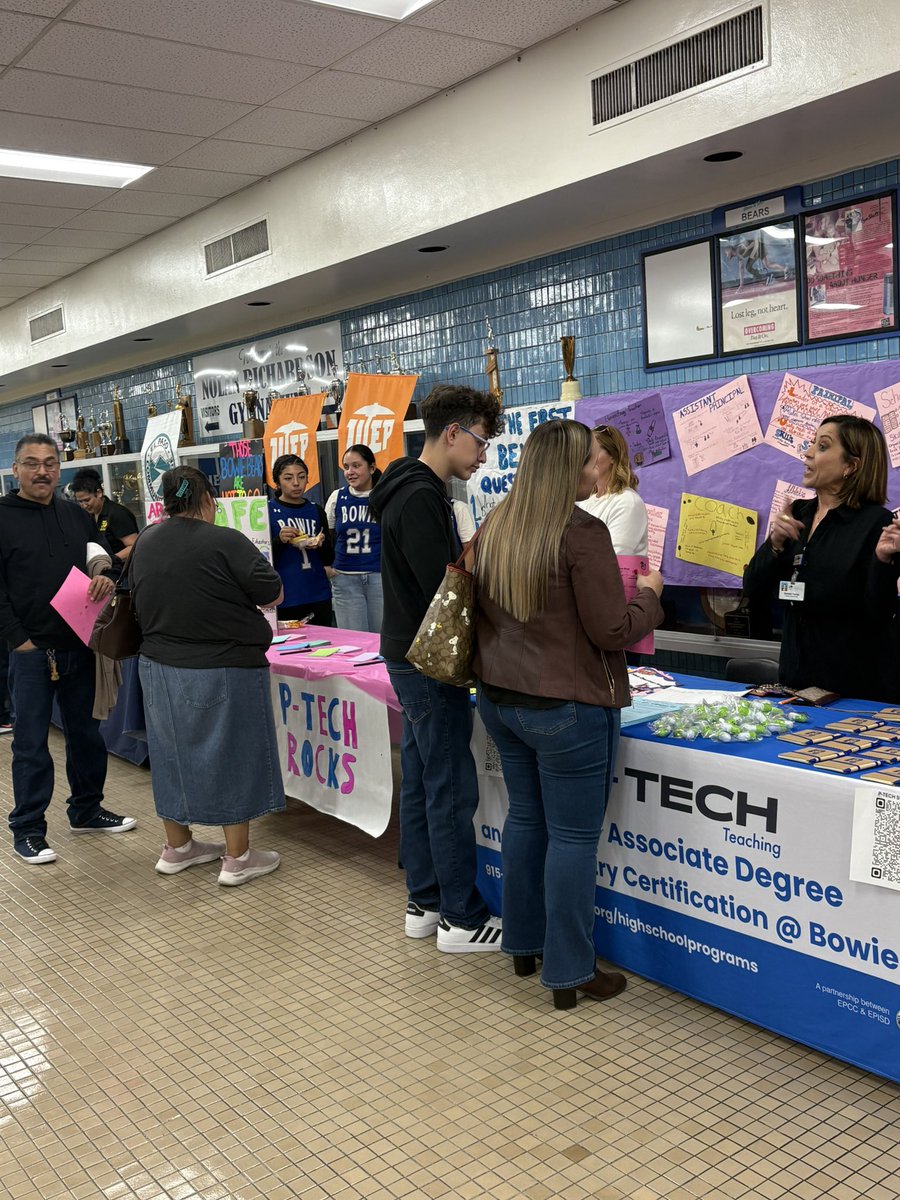 And our Bowie HS PTECH Night has begun! Come on down and see what we have to offer! <a href="/rgandarilla99/">Rose Gandarilla</a> <a href="/MarkMateran/">Mark Teran</a> <a href="/mpazepzona/">mpaz #🟦</a> <a href="/ELPASO_ISD/">El Paso ISD</a> <a href="/Al_Garcia_EPISD/">Al Garcia</a>