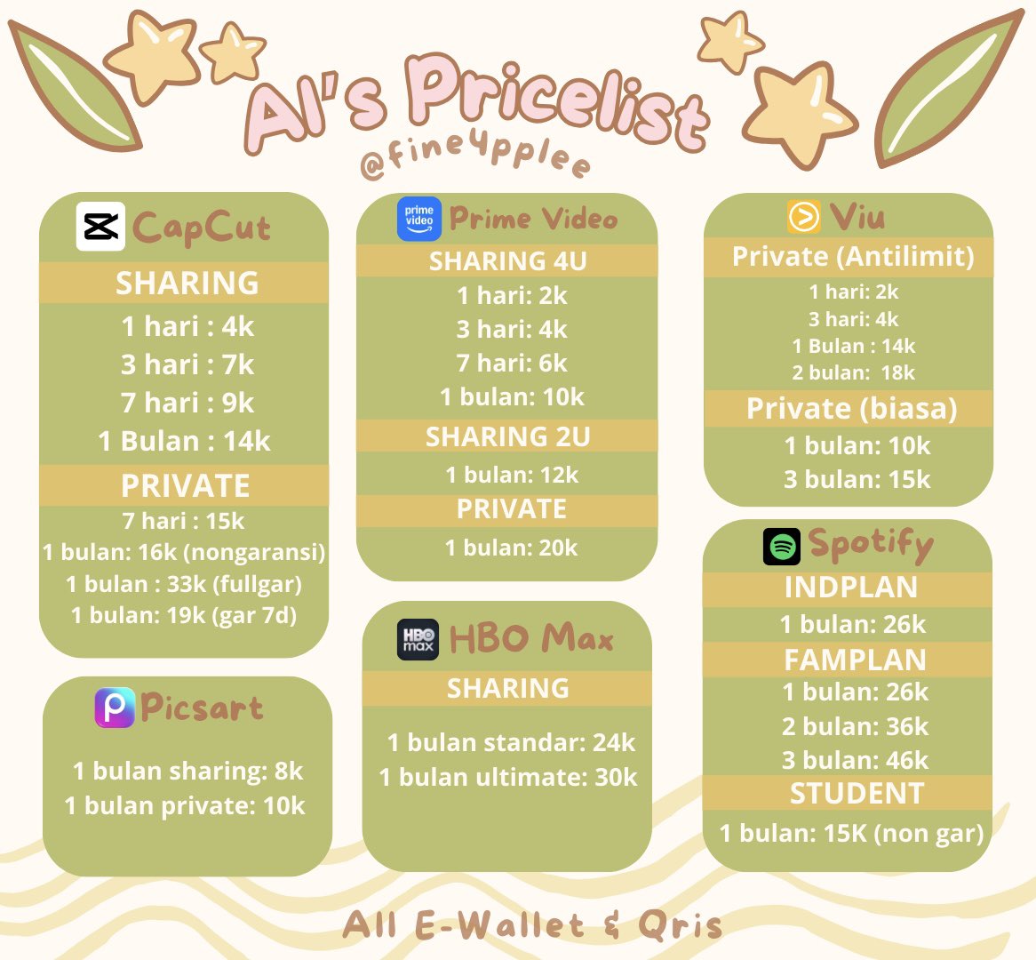 knock me trough dm or wa!
☎️wa : bit.ly/4nm3uvD
💌 testi: t.me/+rsGg0f1rVLkxM

tags: netflix, vidio, disney, youtube, apple music, appmus, apple music, iqiyi, wetv, loklok, spotify, hbo max, canva, picsart #zonauang #zonajajan