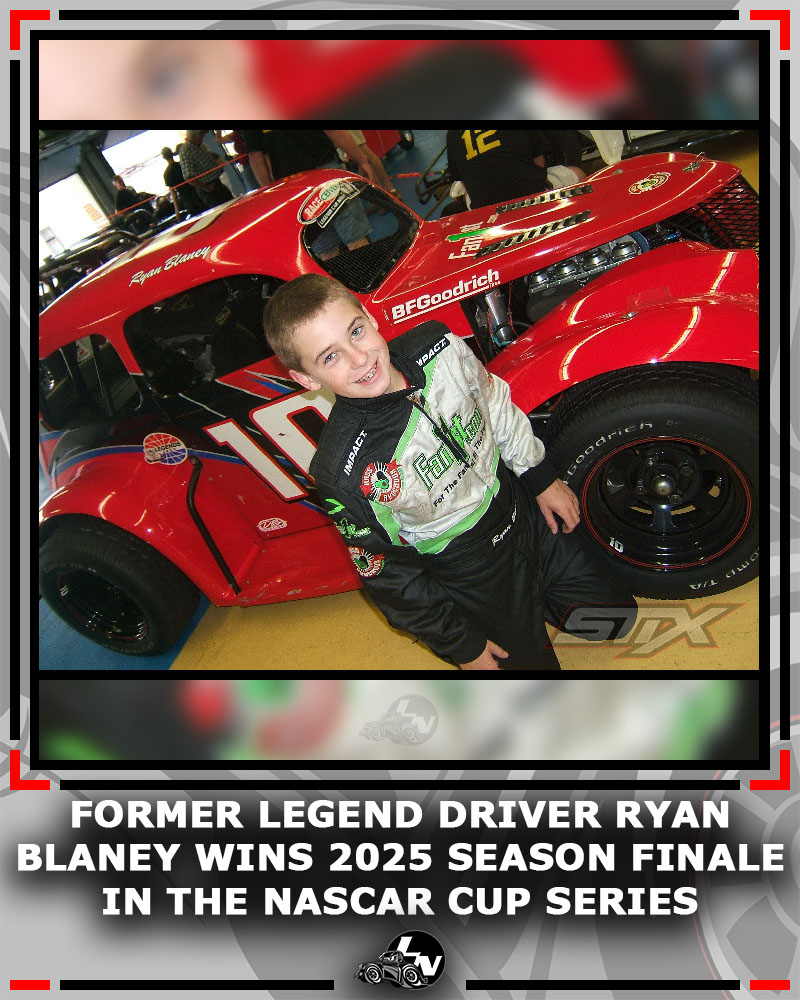 legendsnation's tweet photo. Since he didn't get much recognition in "that" world, how about a shout out to former Legends driver Ryan Blaney on winning the season finale in the NASCAR Cup Series at Phoenix on Sunday. Congrats, Ryan! We remembered! #legends #legendsnation https://t.co/oK7Tll2tFX