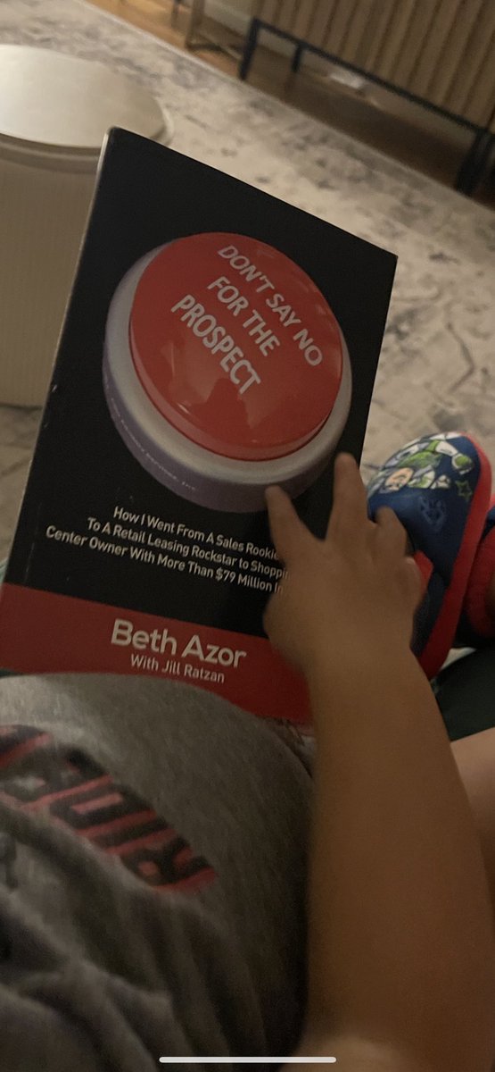 This kid is off and running! Asked him to pick a book off the shelf 😳😂 <a href="/Bethazor1/">Beth Azor, “Canvassing Queen”</a>