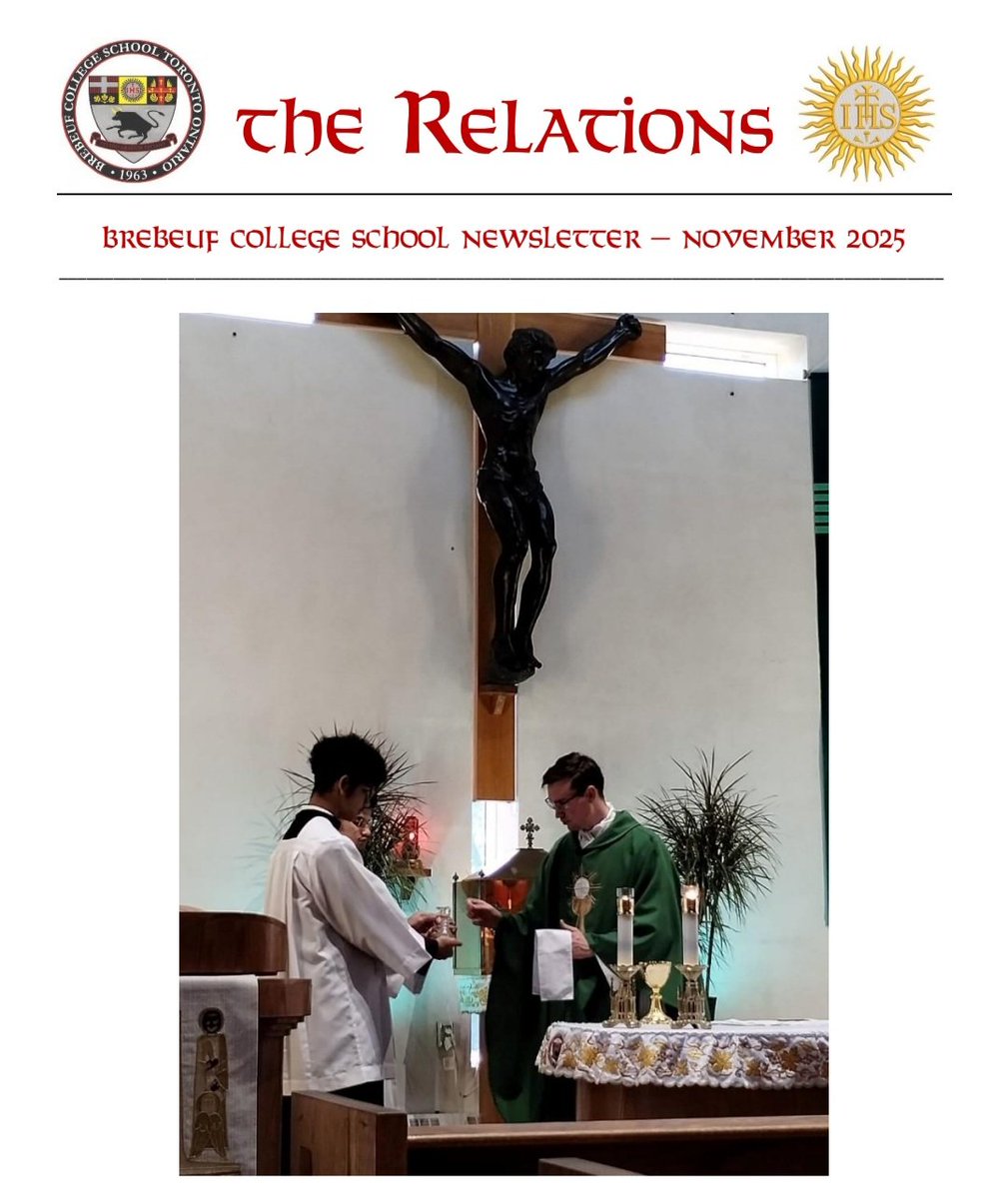 The latest issue of our school newsletter can be downloaded at brebeufalumni.org/newsletters.php near the bottom of the page. #AMDG #Faith #Tradition #Excellence #Fellowship <a href="/JesuitsofCanada/">Jesuits of Canada</a> <a href="/jesuitschools/">Jesuit Schools Network</a> <a href="/archtoronto/">Archdiocese of Toronto</a> <a href="/TCDSB/">Toronto Catholic District School Board</a>