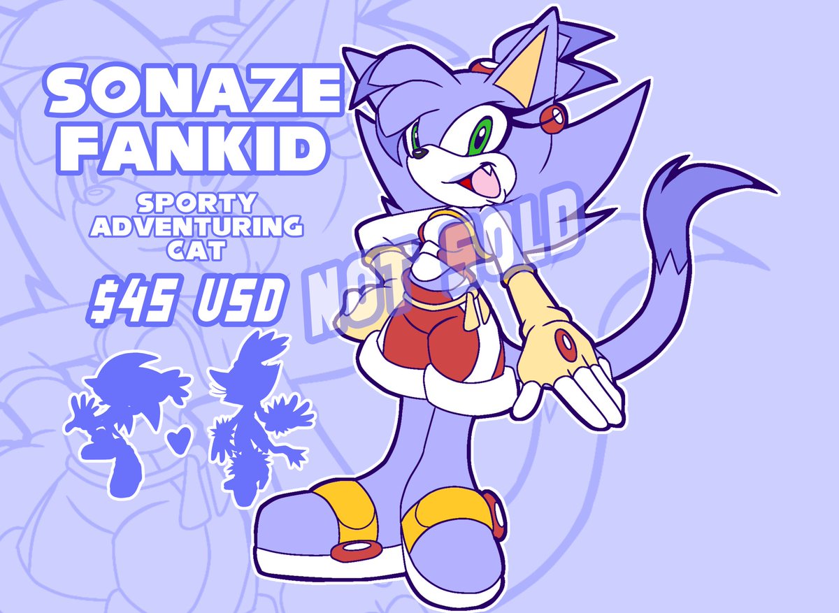Pepperoncini_23's tweet image. Made an sonaze adopt yesterday for fun cuz I love this ship so much 

If anyone is interested my DMs are open + I take P@yPal only as of now :3 
#sonicadoptable #adoptable