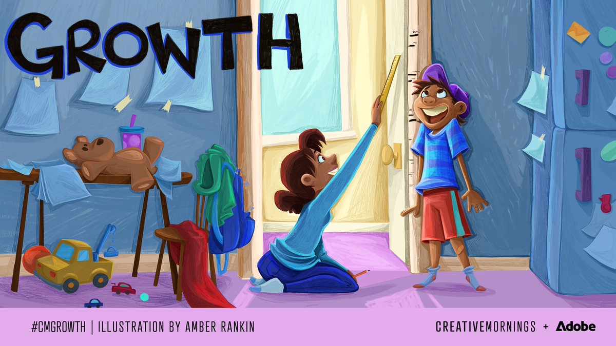 🌱El tema de noviembre CRECIMIENTO.✨ Fue elegido por nuestro capítulo de Sacramento en California, bellamente ilustrado por Amber Rankin y presentado por Adobe. 🪴

creativemornings.com/blog/november-…
#CMGrowth #CMGDL #CreativeMornings