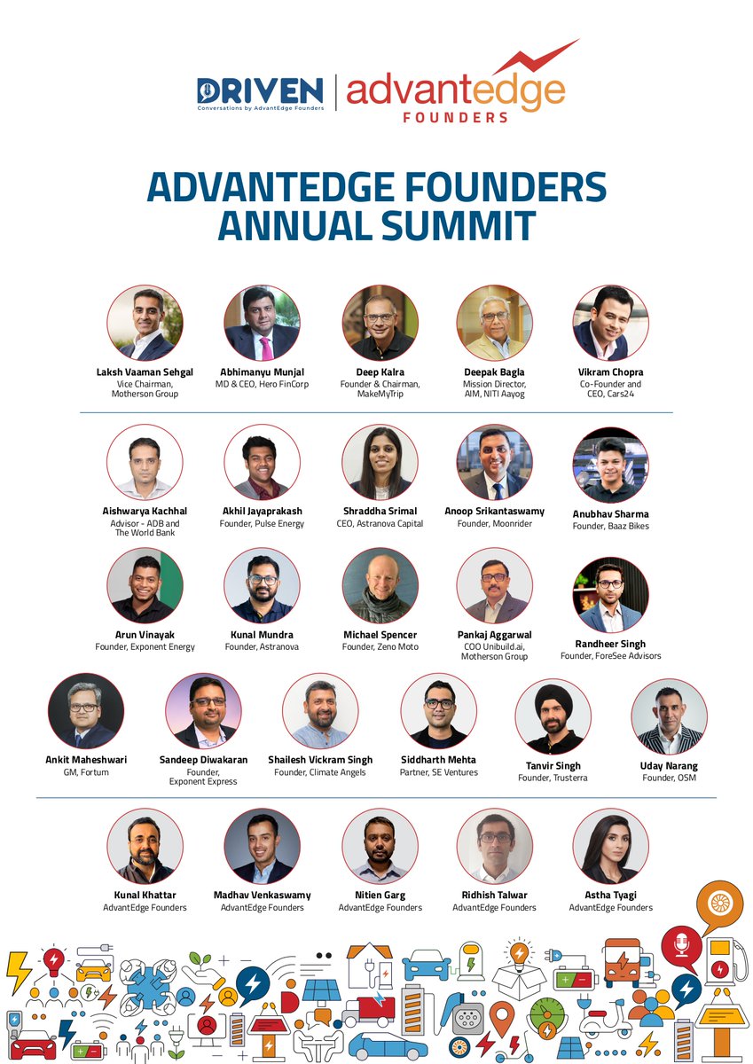 advantEdge_vc's tweet image. From shared rides to electrified fleets - the last decade has transformed how India moves.⚡

Celebrating the last 10 years, &quot;Driven:&quot; AdvantEdge Founders Annual Summit unites founders, investors &amp;amp; policymakers shaping the next era of sustainable, connected, intelligent mobility.