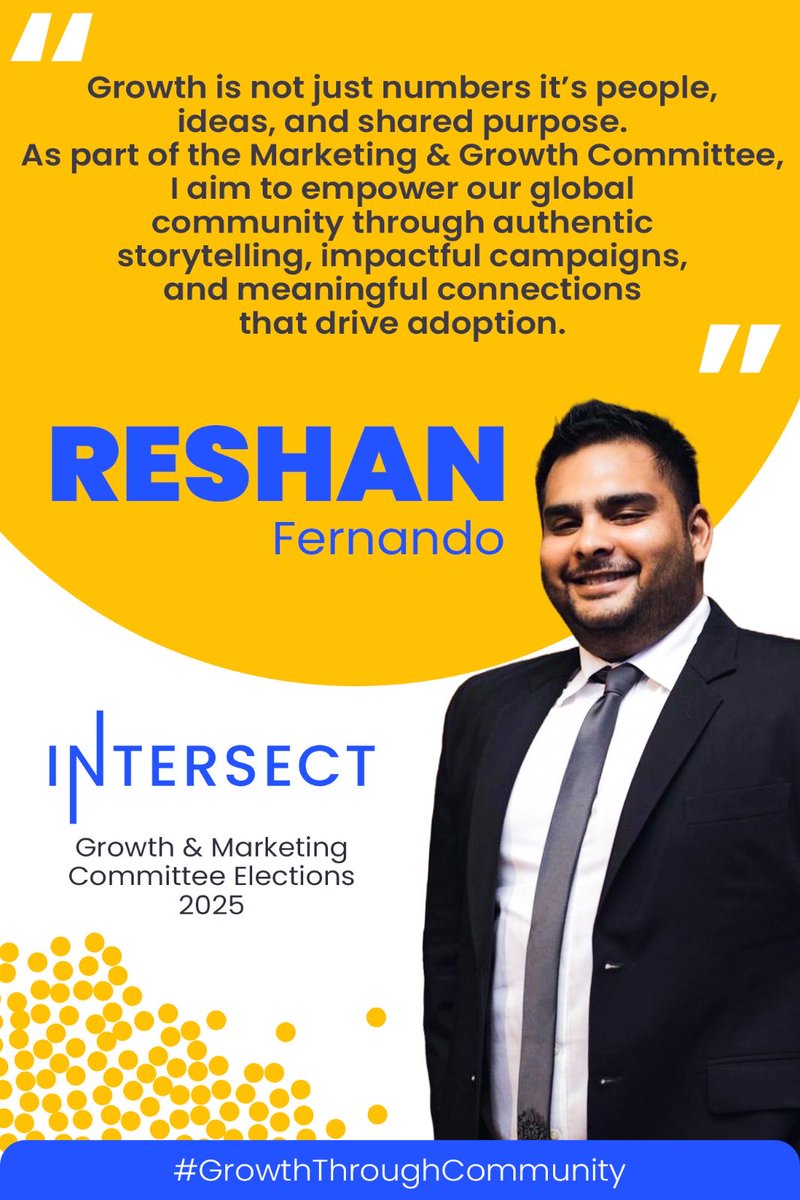 I’m running for the Marketing &amp; Growth Committee to help amplify Cardano’s story through authentic storytelling, impactful campaigns, and meaningful community connections. 🌍✨

Let’s build #GrowthThroughCommunity

#Intersect #Cardano #Marketing #Growth