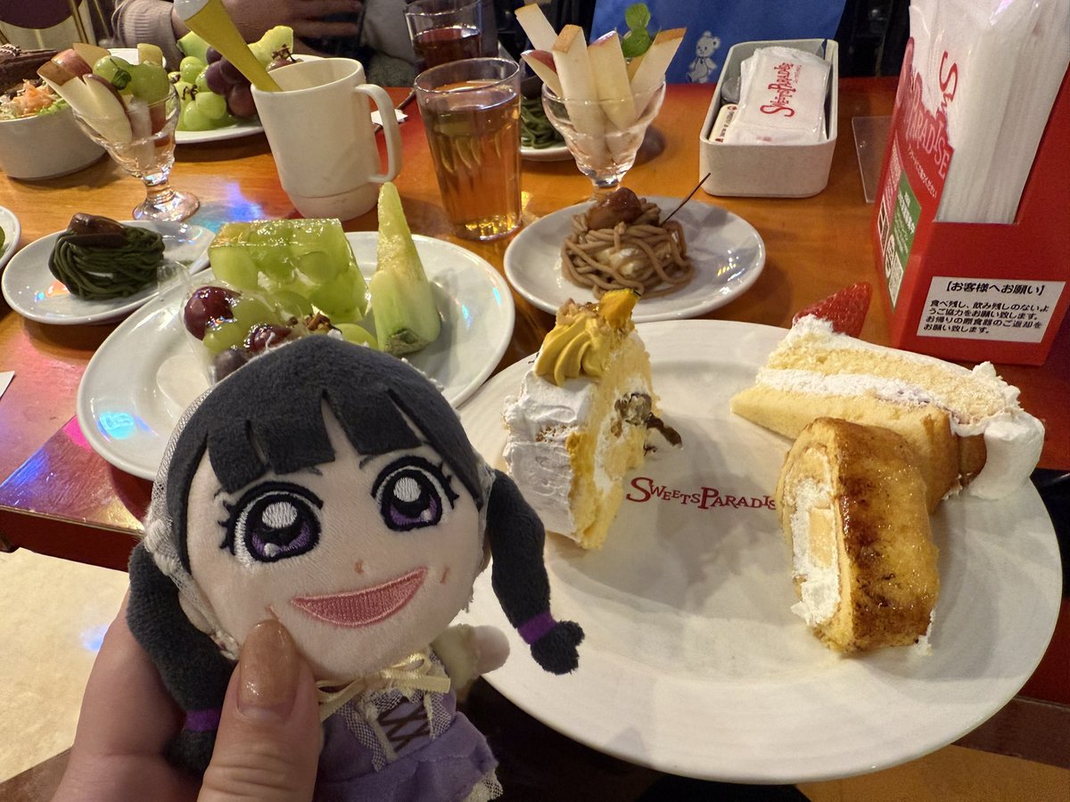 スイパラ行ってきた🫶💜ももくろちゃんコラボとーーっても楽しみ😍！！
#スイーツパラダイス