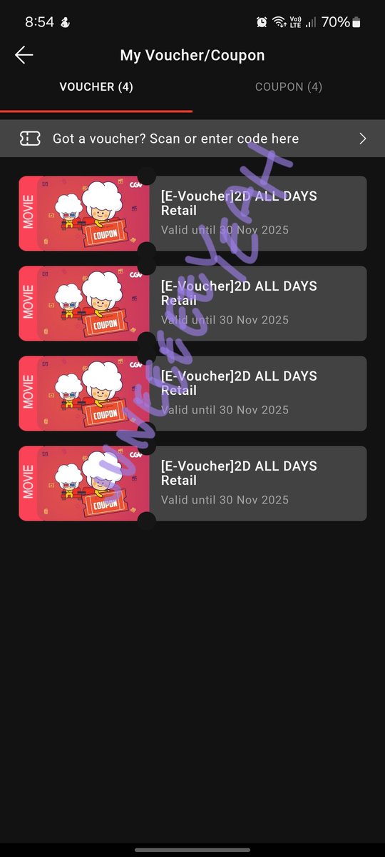juneeeeeyeah's tweet photo. ✨ WTS - Want To Sell Tiket CGV ✨

🎟️ HARGA 20K/TIX 🎟️

Ready 4 tix, take all 70k only🔥

- Berlaku untuk semua CGV di Indonesia
- Berlaku untuk semua film reguler/2D
- Tiket berlaku sampai 30 November 2025

DM FOR DETAILS! 🚀

cgv bioskop voucher promo diskon murah https://t.co/WYjyyL3qVT