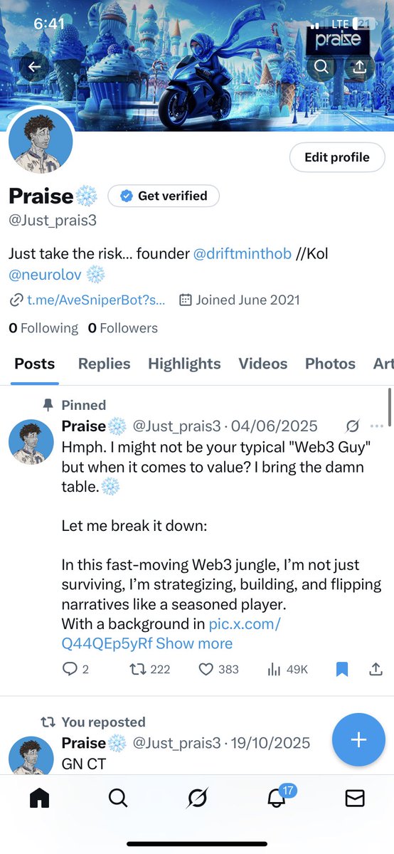 Praise❄️ tweet media