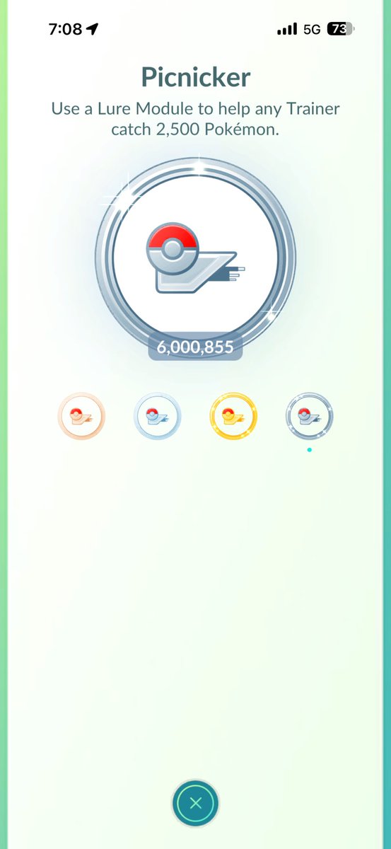 Thanks to everyone who’s caught Pokémon from my lures particularly at all the in person events over the years! 

6 million on the lure medal now 🏅 

Such a weird flex but I’ve dropped so many lures and it’s just become a thing 😂 
Keep catching please 🤭

#PokemonGO