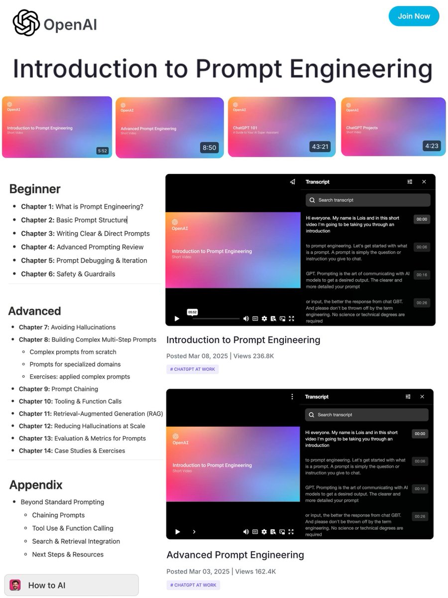 burak_tamac's tweet image. AI&apos;dan daha fazla verim almanın en basit yolu daha iyi prompt yazmak.

OpenAI AI Academy sayfası oluşturmuş.

Ben çok faydasını gördüm. Link 👇
