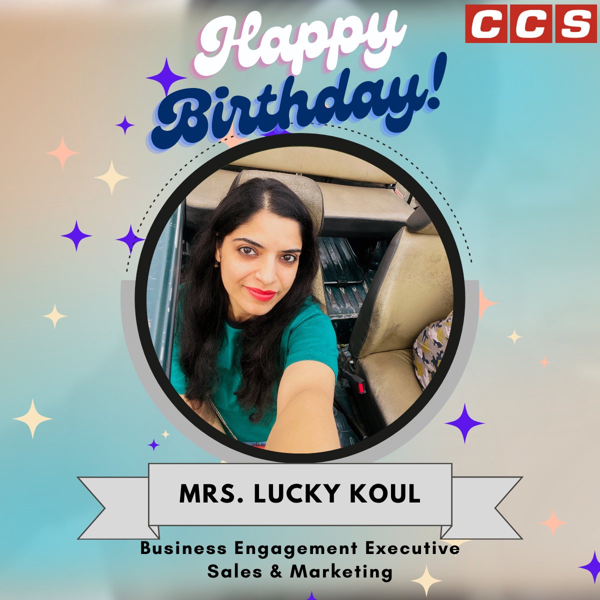 CCSComputersPL's tweet image. Happy Birthday to Lucky Koul!
Wishing you a year ahead filled with happiness, success, and good health.

#HappyBirthday #TeamCCS #CelebrationTime #CCSComputers