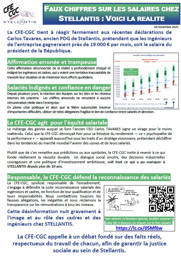 CfecgcPsamu's tweet image. #CFE #CGC #Stellantis #Mulhouse 
👉 Ingénieur : 19 000 € par mois !