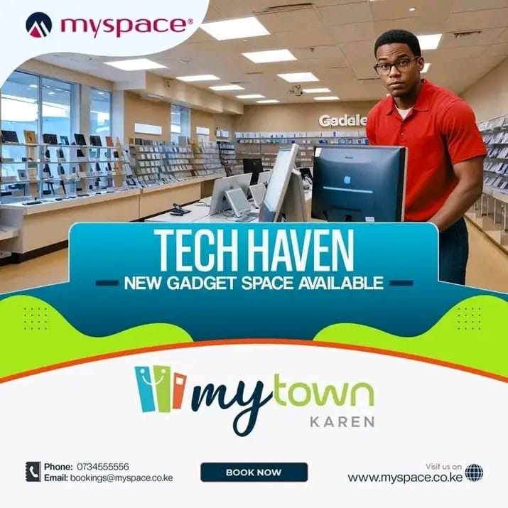 Myspace_Kenya's tweet image. We have a spacious and well-located gadget shop available for rent in the heart of Karen. Ideal for showcasing tech gadgets and accessories in an area bustling with potential customers.
#Karen #shoptolet