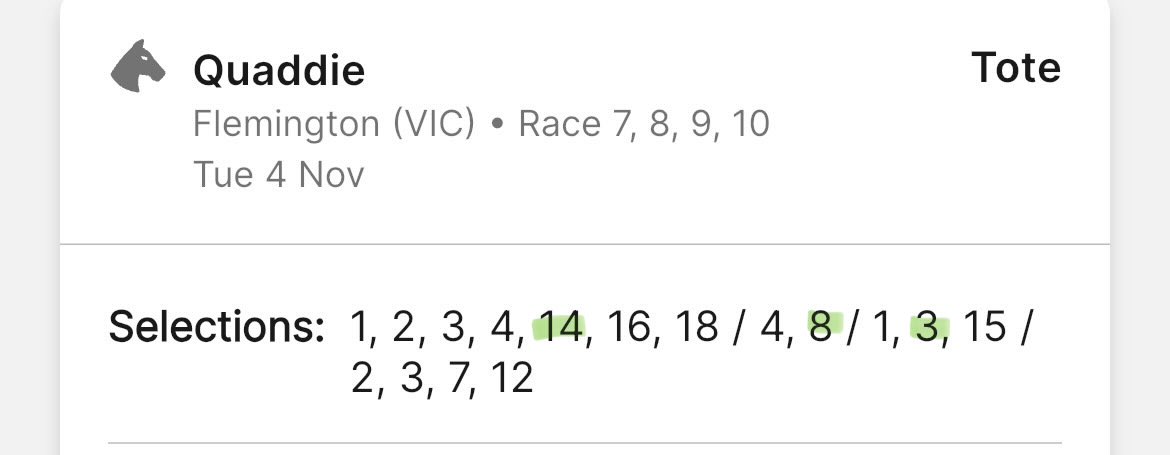 _TrentMarks's tweet image. Let’s get it! #Flemington #Quaddie