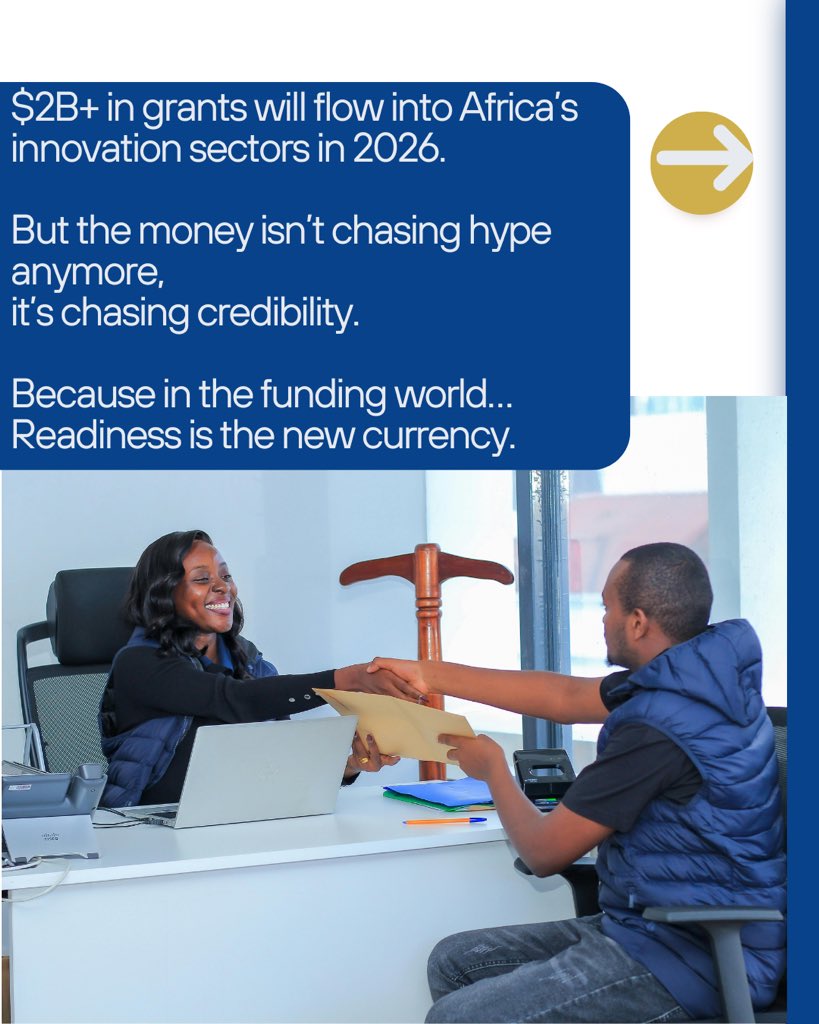 lanremessan's tweet image. Grant readiness = clarity.
It means:
Transparent financials
Defined impact metrics
Measurable outcomes
Reporting that meets global standards

The best founders don’t chase grants, they design for them. #buildfortomorrow