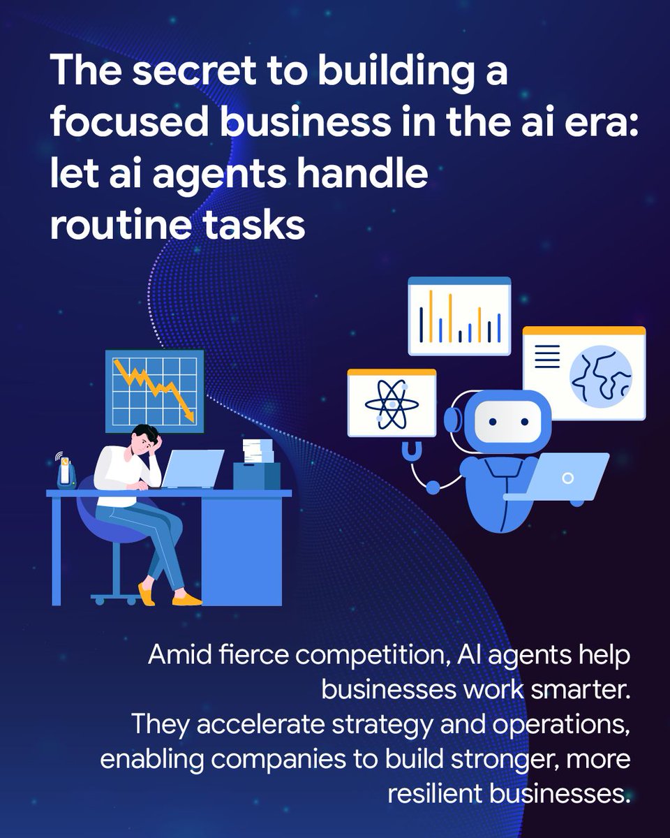 TechinAsia_ID's tweet image. 82% perusahaan besar siap adopsi Agentic AI, teknologi yang bisa tingkatkan produktivitas hingga 10x! Penasaran gimana cara kerjanya? Cek artikelnya sekarang 👇
🔗buff.ly/373Nh96