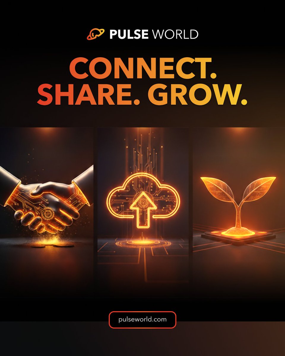 💬 Connect, share, and grow in Pulse World’s Social Spaces. 
Learn more 👉 pulseworld.com

#PulseWorld #Web3 #Community