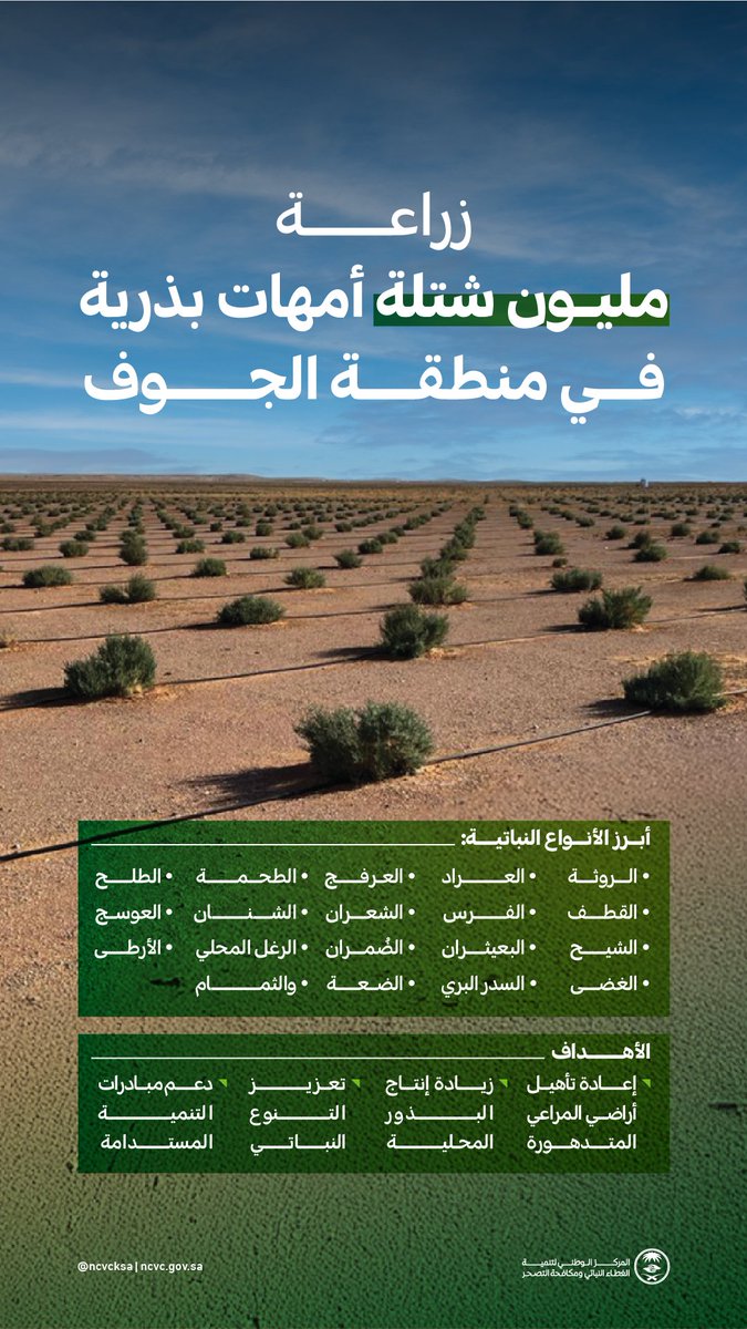 ncvcksa's tweet photo. بالتشجير وإعادة التأهيل.. تتحول مواقعنا الطبيعية إلى وجهات نابضة بالحياة.

#مركز_الغطاء_النباتي
#لنجعلها_خضراء https://t.co/uqFw7IJW44