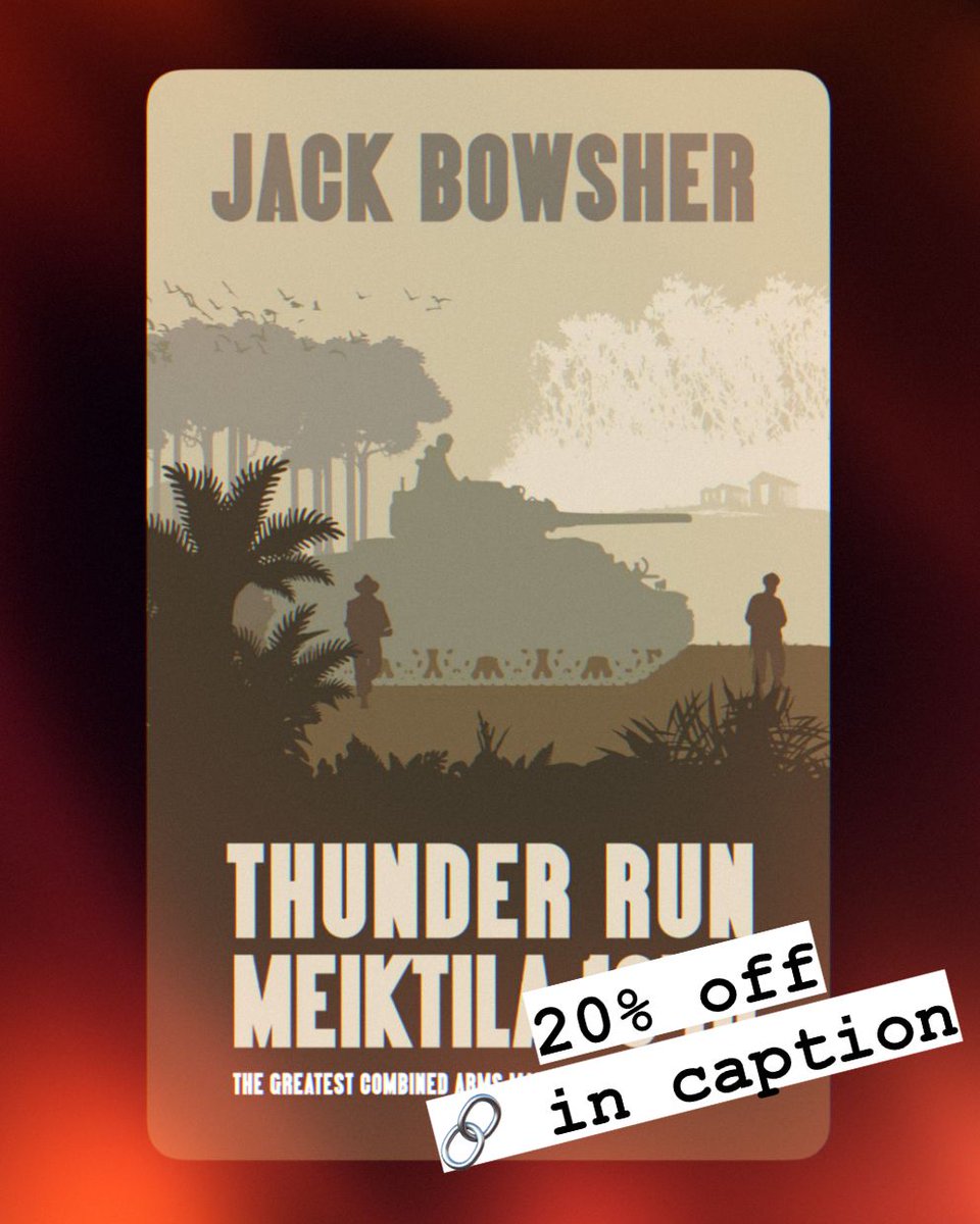 ￼⚡️20% flash sale of Thunder Run: Meiktila 1945 - only at Chiselbury.co.uk using code IWM20. 

Perfect time to grab your copy now, or get ahead as a Christmas gift 🎄 🎁
<a href="/chiselbury/">chiselbury</a> <a href="/I_W_M/">Imperial War Museums</a> <a href="/forgottenwarpod/">The Forgotten War Podcast: Burma Campaign WW2</a>
