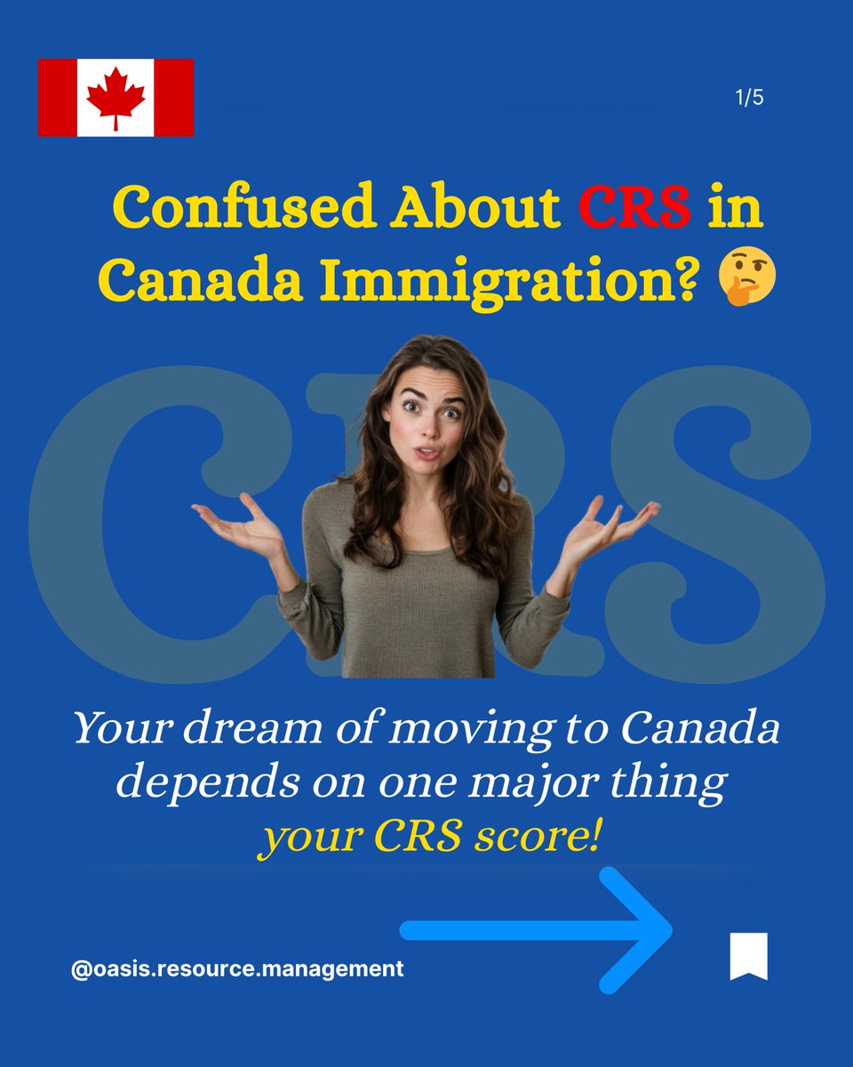 oasisvisas's tweet photo. Confused about your CRS score and how it affects your Canada PR chances? 🇨🇦

📩 DM us today for a FREE CRS check and personalized PR assessment!

#oasisvisas #crscanada #expressentry #canadapr #canadaimmigration #immigrationexperts #moveabroad #canadadream #prprocess https://t.co/ewx2MXoWf7