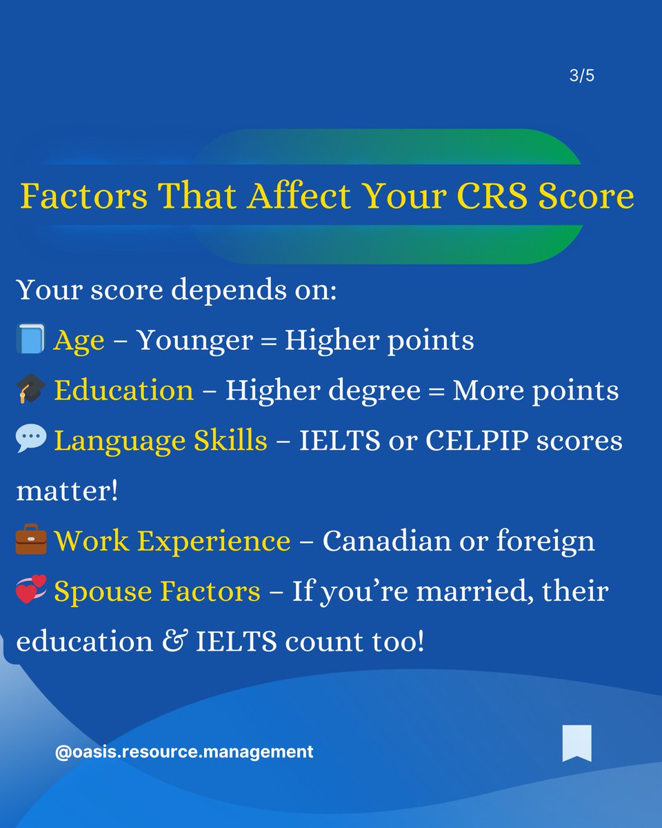 oasisvisas's tweet photo. Confused about your CRS score and how it affects your Canada PR chances? 🇨🇦

📩 DM us today for a FREE CRS check and personalized PR assessment!

#oasisvisas #crscanada #expressentry #canadapr #canadaimmigration #immigrationexperts #moveabroad #canadadream #prprocess https://t.co/ewx2MXoWf7