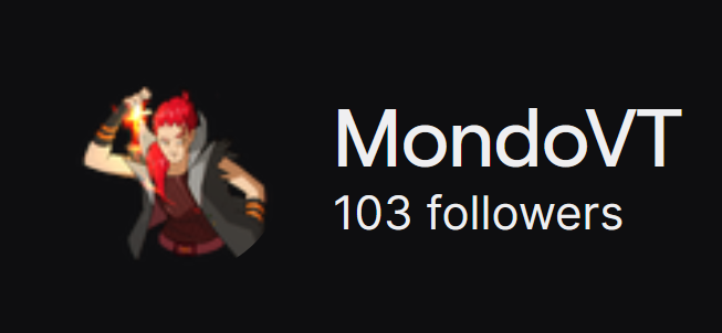 MondoVT's tweet image. I cannot believe I've already hit a couple more Major mile stones. I hit over a 100 followers on Twitch!? Nearly 400 follower here?! I'm honestly shocked, but I am so grateful! I will try to be more active on here! THANK YOU ALL AGAIN!