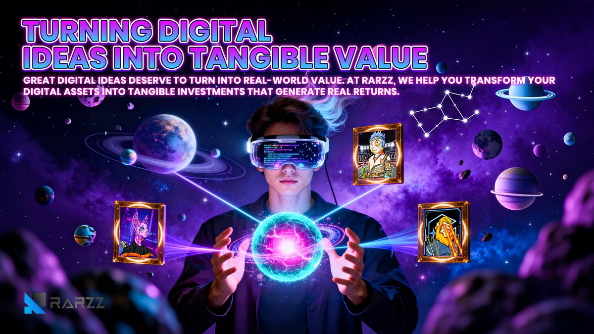 rarzz_1's tweet image. 🍀 Ready to turn your digital ideas into real-world value?
🌐 At Rarzz, NFTs aren’t just collectibles, they’re engineered to deliver long-term returns.
📈 Make your assets work for you.
🚀 The future is built, not speculated.

#Rarzz #NFTPlatform #TangibleValue #SmartInvestment