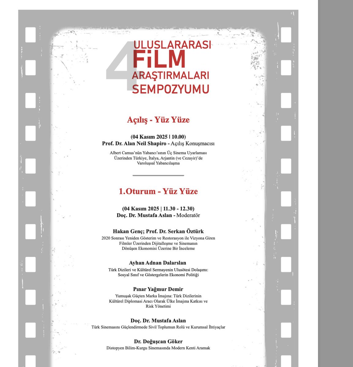 Türkiye Film Araştırmaları tweet media