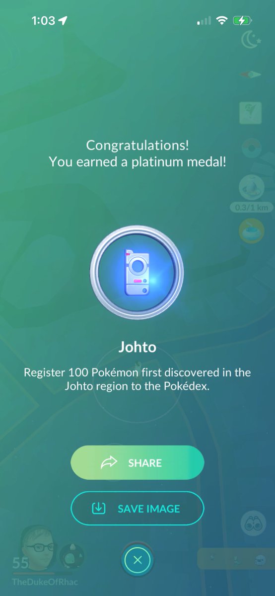 TheDukeOfRhac's tweet photo. second region complete ! 🩶 #pokemongo https://t.co/0ZLqumeGKo
