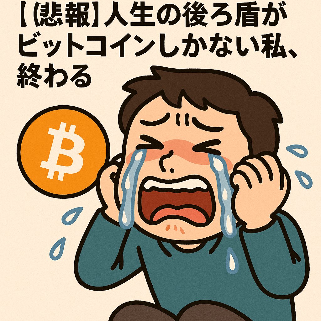 悲報】人生の後ろ盾がビットコインしかない私、終わる