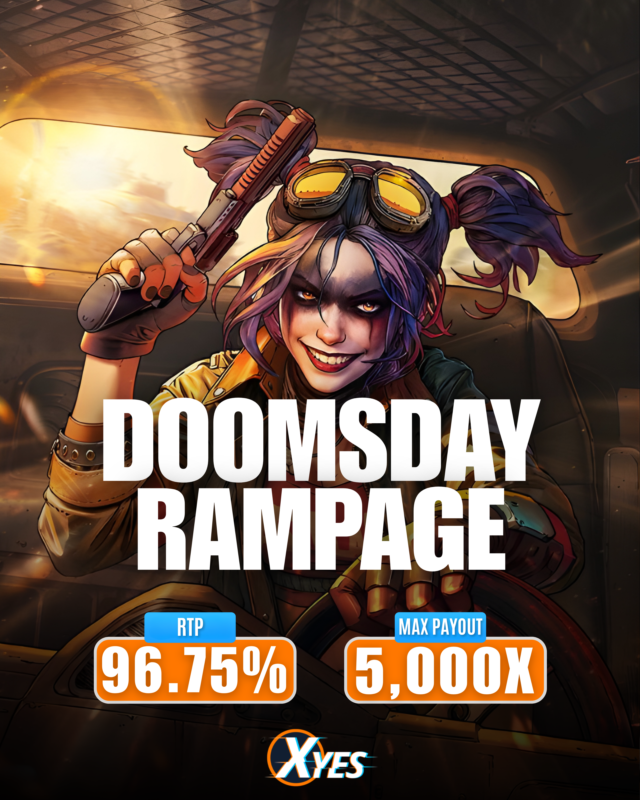 Xyes_com's tweet image. 💥 DOOMSDAY RAMPAGE is here!

RTP 96.75% Max payout 5000X — are you ready to unleash chaos? 😈

#XYes #SlotGame