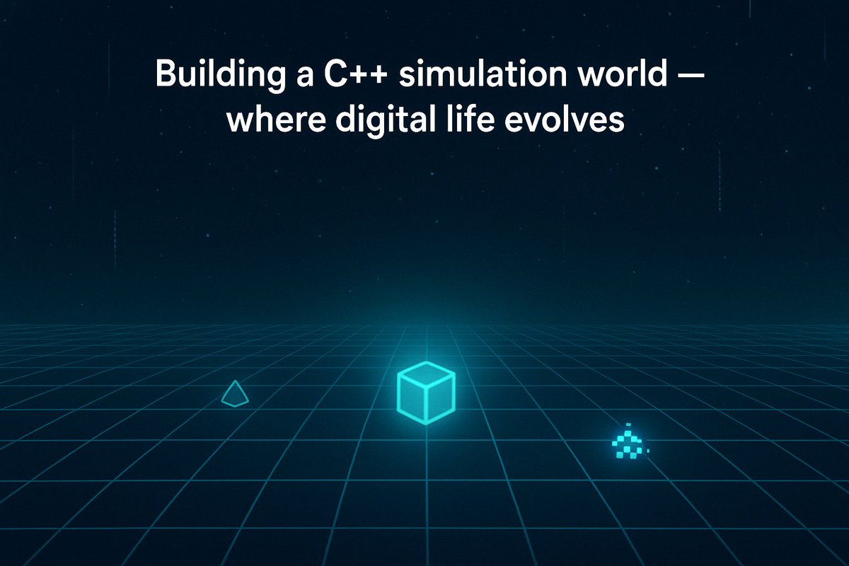 kenmentorc97179's tweet image. My next project: building a C++ simulation world where digital organisms learn and evolve.
I’m doing this to sharpen my robotics + systems programming skills and explore autonomous behavior.
#AI #Robotics #Cplusplus #Simulation