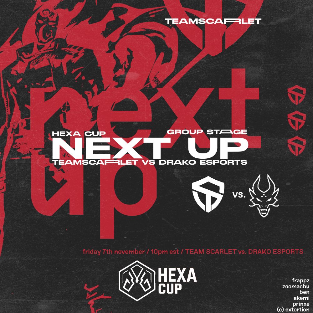 We make our #HexaCup debut vs. <a href="/DrakoEsPV/">Drakö Esports</a> this friday!