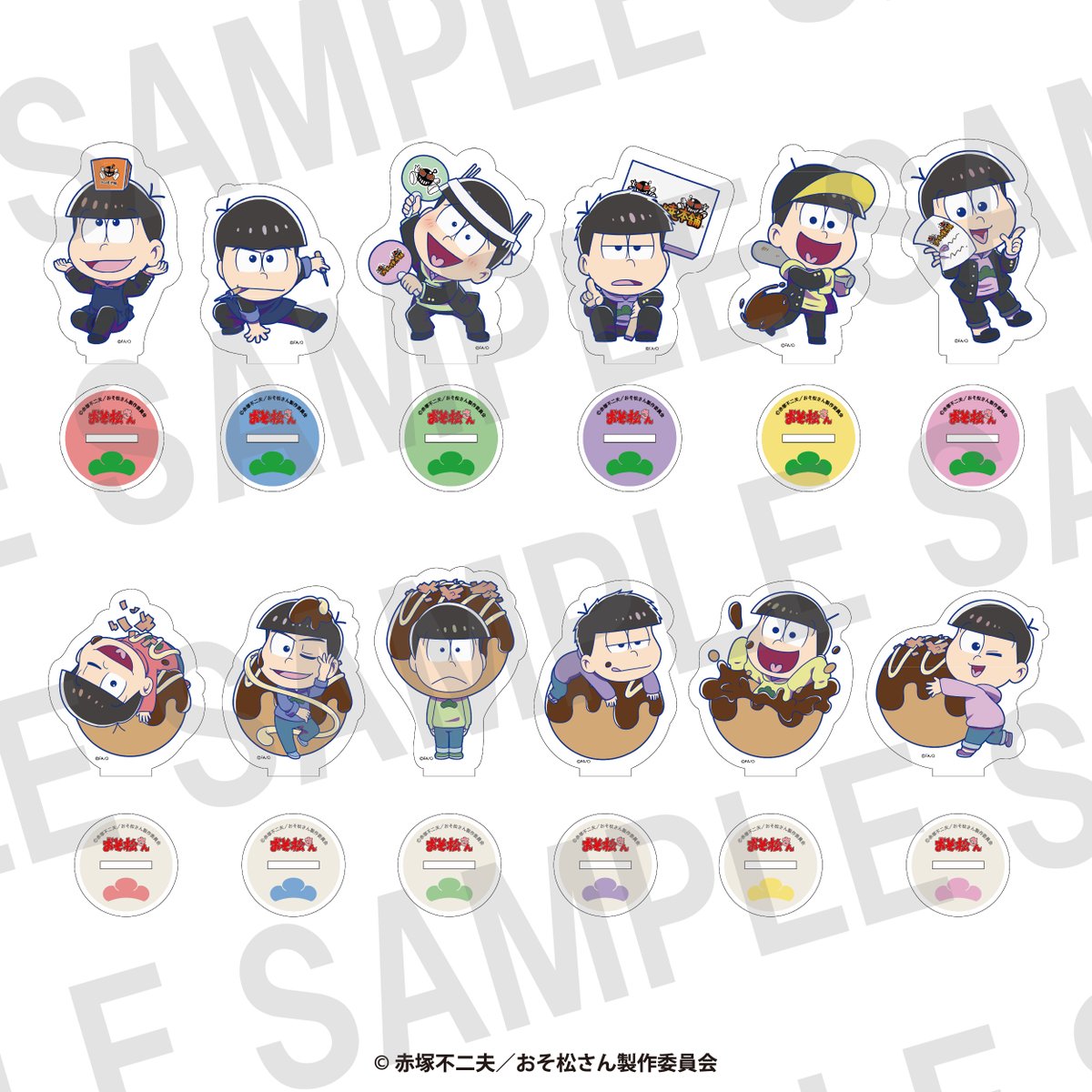 ばくだん焼き本舗 おそ松さん コースター 2019年コラボ チャイナ 集合 ばくだん焼き本舗 おそ松さん コースター 2019年コラボ チャイナ 集合